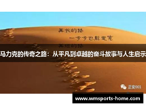 马力克的传奇之路：从平凡到卓越的奋斗故事与人生启示